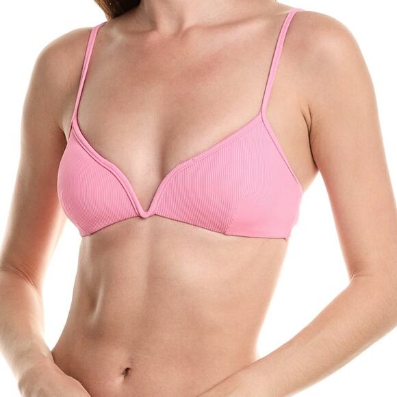 L Space Helena Camacho Pink Bikini Top - Picture 2 of 6